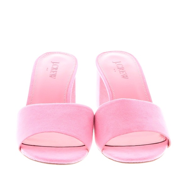 J. Crew Pink Suede Mules - Picture 2 of 3